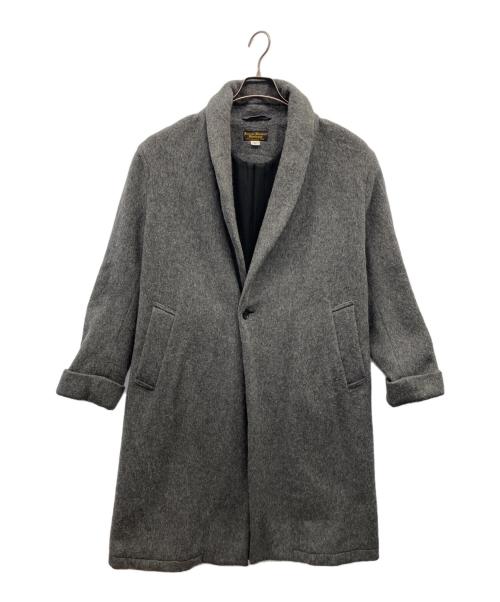 J.S HOMESTEAD（ジャーナルスタンダード ホームステッド）J.S HOMESTEAD (ジャーナルスタンダード ホームステッド) ノーカラーコート グレー サイズ:Mの古着・服飾アイテム