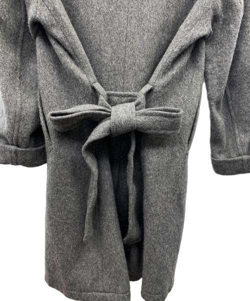 J.S HOMESTEAD（ジャーナルスタンダード ホームステッド）J.S HOMESTEAD (ジャーナルスタンダード ホームステッド) ノーカラーコート グレー サイズ:Mの古着・服飾アイテム