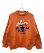 By Americanバイアメリカン）の古着「厚手ニット」｜オレンジ