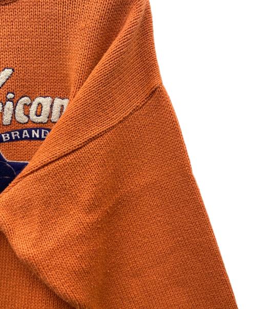 By American（バイアメリカン）By American (バイアメリカン) 厚手ニット オレンジ サイズ:XLの古着・服飾アイテム