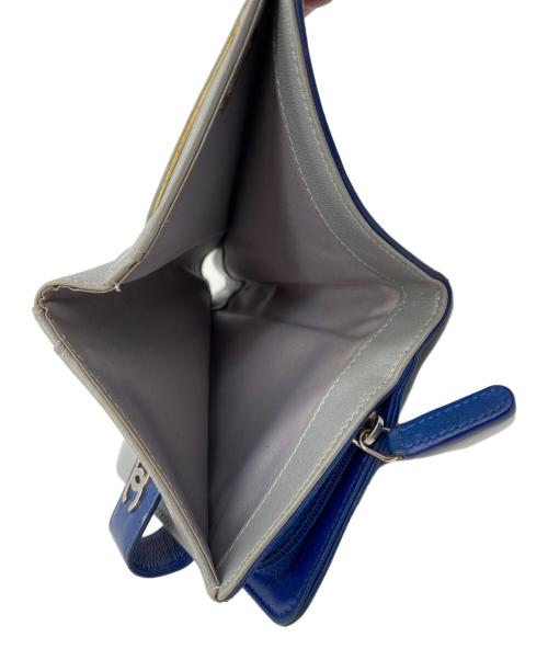 CHANEL（シャネル）CHANEL (シャネル) 2つ折り財布 カメリア ネイビーの古着・服飾アイテム