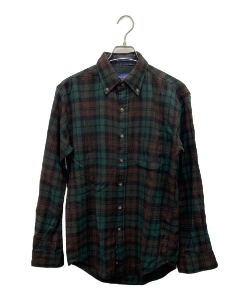 PENDLETON（ペンドルトン）PENDLETON (ペンドルトン) 長袖シャツ グリーン×ブラウン サイズ:Ｓの古着・服飾アイテム