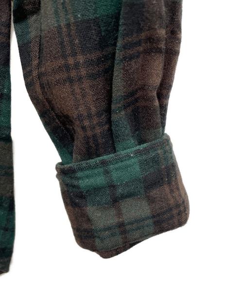 PENDLETON（ペンドルトン）PENDLETON (ペンドルトン) 長袖シャツ グリーン×ブラウン サイズ:Ｓの古着・服飾アイテム