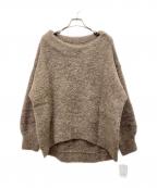 RIVE DROITEリヴドロワ）の古着「ブークレボリュームスリーブニット」｜ベージュ