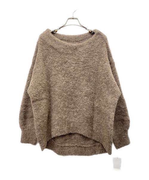 RIVE DROITE（リヴドロワ）RIVE DROITE (リヴドロワ) ブークレボリュームスリーブニット ベージュ サイズ:Ｆの古着・服飾アイテム