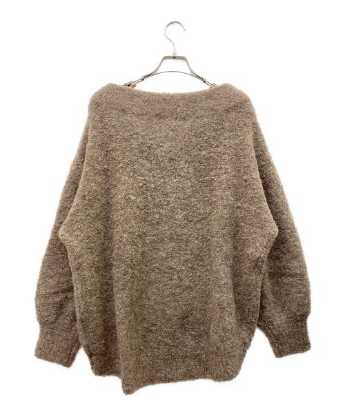 RIVE DROITE（リヴドロワ）RIVE DROITE (リヴドロワ) ブークレボリュームスリーブニット ベージュ サイズ:Ｆの古着・服飾アイテム