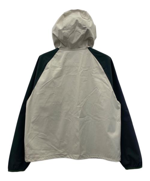 wai kei（ワイ ケイ）wai kei (ワイ ケイ) ウインドブレーカー ベージュ×グリーン サイズ:2の古着・服飾アイテム