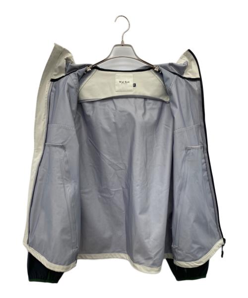 wai kei（ワイ ケイ）wai kei (ワイ ケイ) ウインドブレーカー ベージュ×グリーン サイズ:2の古着・服飾アイテム