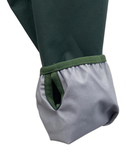 wai kei（ワイ ケイ）wai kei (ワイ ケイ) ウインドブレーカー ベージュ×グリーン サイズ:2の古着・服飾アイテム