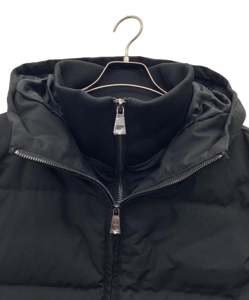 AKM（エーケーエム）AKM (エーケーエム) スタンドネックレイヤードダウンジャケット ブラック サイズ:Lの古着・服飾アイテム