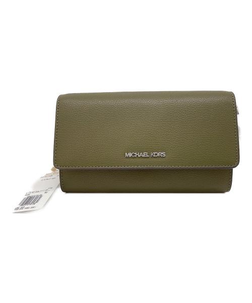 MICHAEL KORS（マイケルコース）MICHAEL KORS (マイケルコース) ショルダーウォレット オリーブの古着・服飾アイテム