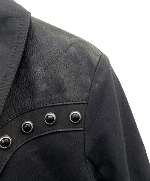 DIESEL Black Gold（ディーゼル ブラック ゴールド）DIESEL Black Gold (ディーゼル ブラック ゴールド) レザーコート ブラック サイズ:38の古着・服飾アイテム