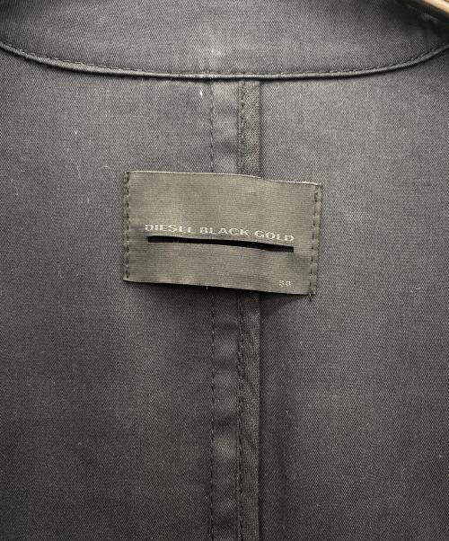 DIESEL Black Gold（ディーゼル ブラック ゴールド）DIESEL Black Gold (ディーゼル ブラック ゴールド) レザーコート ブラック サイズ:38の古着・服飾アイテム