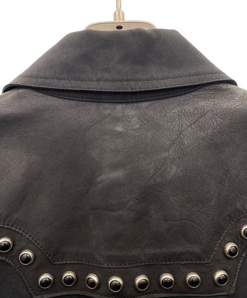 DIESEL Black Gold（ディーゼル ブラック ゴールド）DIESEL Black Gold (ディーゼル ブラック ゴールド) レザーコート ブラック サイズ:38の古着・服飾アイテム