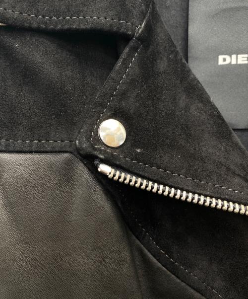 DIESEL（ディーゼル）DIESEL (ディーゼル) ダブルライダースジャケット ブラック サイズ:XSの古着・服飾アイテム