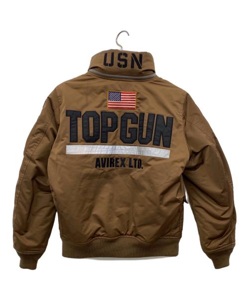 AVIREX（アヴィレックス）AVIREX (アヴィレックス) 中綿ブルゾン ブラウン サイズ:Mの古着・服飾アイテム