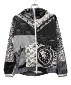 MARK&LONAマークアンドロナ）の古着「ジップアップジャケット」｜ホワイト×ブラック