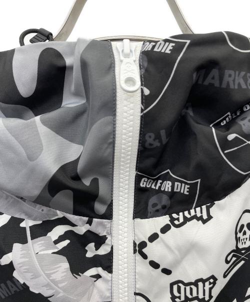 MARK&LONA（マークアンドロナ）MARK&LONA (マークアンドロナ) ジップアップジャケット ホワイト×ブラック サイズ:50の古着・服飾アイテム