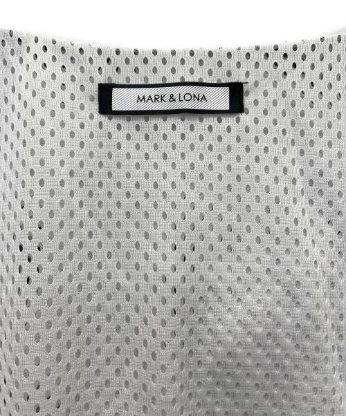 MARK&LONA（マークアンドロナ）MARK&LONA (マークアンドロナ) ジップアップジャケット ホワイト×ブラック サイズ:50の古着・服飾アイテム