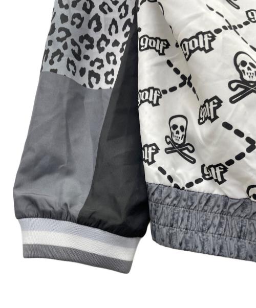 MARK&LONA（マークアンドロナ）MARK&LONA (マークアンドロナ) ジップアップジャケット ホワイト×ブラック サイズ:50の古着・服飾アイテム