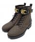 MICHAEL KORS（マイケル・コース）の古着「KINCAID LACE UP BOOTIE」｜ブラウン×ブラック