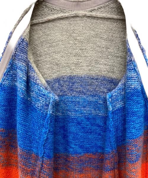 MAISON SPECIAL（メゾンスペシャル）MAISON SPECIAL (メゾンスペシャル) 厚手カーディガン グレー×ブルー サイズ:Freeの古着・服飾アイテム