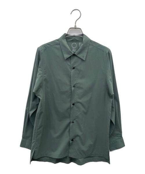 山と道（ヤマトミチ）山と道 (ヤマトミチ) 長袖シャツ グリーン サイズ:xsの古着・服飾アイテム