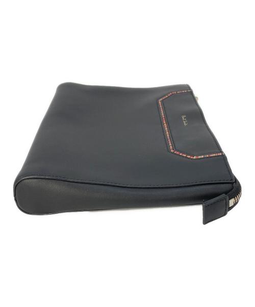 PAUL SMITH（ポールスミス）PAUL SMITH (ポールスミス) ストライプインセットサコッシュ ブラックの古着・服飾アイテム