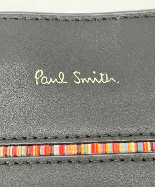 PAUL SMITH（ポールスミス）PAUL SMITH (ポールスミス) ストライプインセットサコッシュ ブラックの古着・服飾アイテム