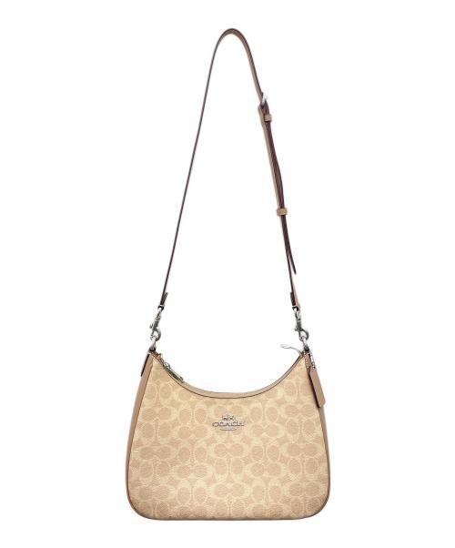 COACH（コーチ）COACH (コーチ) テリ ホーボー バッグ ベージュの古着・服飾アイテム