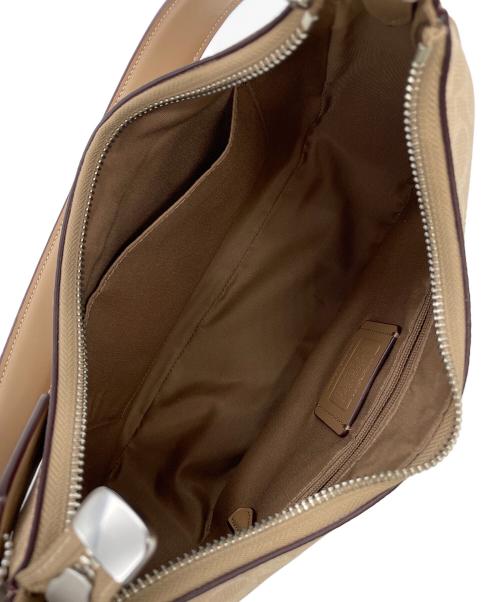 COACH（コーチ）COACH (コーチ) テリ ホーボー バッグ ベージュの古着・服飾アイテム