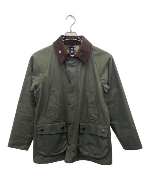 Barbour（バブアー）Barbour (バブアー) Bedale SL オイルドジャケット グリーン×ブラウン サイズ:36の古着・服飾アイテム