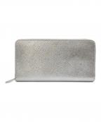 CELINEセリーヌ）の古着「ラウンドジップウォレット」｜シルバー