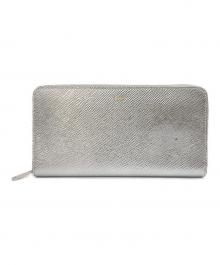 CELINE（セリーヌ）の古着「ラウンドジップウォレット」｜シルバー