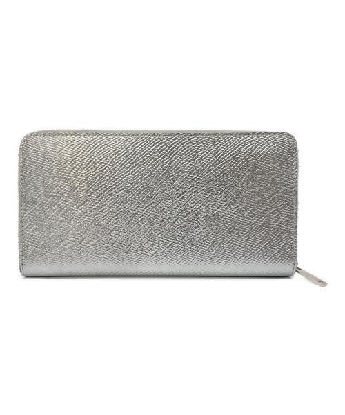 CELINE（セリーヌ）CELINE (セリーヌ) ラウンドジップウォレット シルバーの古着・服飾アイテム