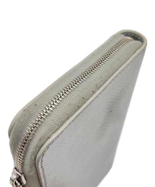CELINE（セリーヌ）CELINE (セリーヌ) ラウンドジップウォレット シルバーの古着・服飾アイテム