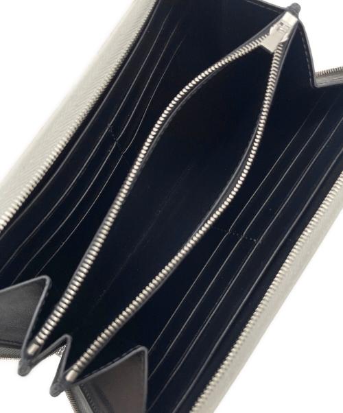 CELINE（セリーヌ）CELINE (セリーヌ) ラウンドジップウォレット シルバーの古着・服飾アイテム