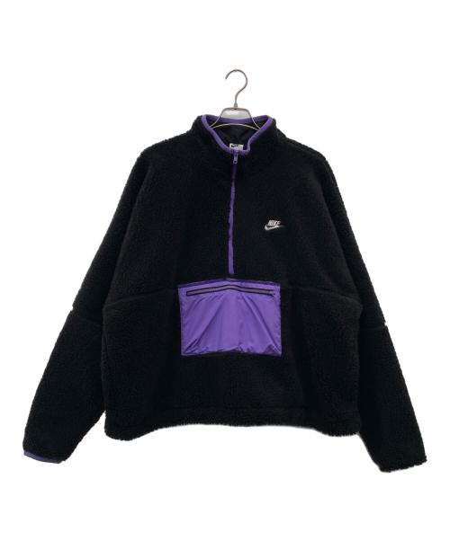 NIKE（ナイキ）NIKE (ナイキ) フリースジャケット ブラック×パープル サイズ:XXLの古着・服飾アイテム