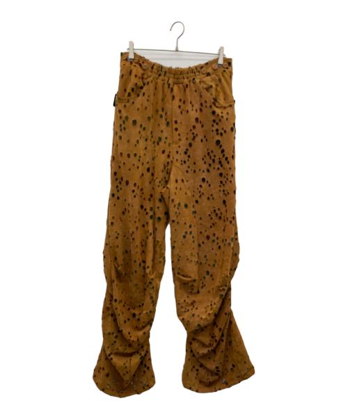 SYUMAN.（シュウマン）SYUMAN. (シュウマン) Sloppy gather trousers ブラウン サイズ:2の古着・服飾アイテム