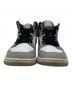 中古・古着 NIKE (ナイキ) Air Jordan 1 Mid（エアジョーダン1 ミッド） グレー×ホワイト サイズ:28㎝：9000円