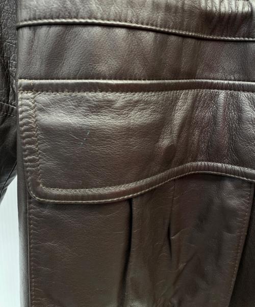 HARLEY-DAVIDSON（ハーレーダビッドソン）HARLEY-DAVIDSON (ハーレーダビッドソン) レザージャケット ブラウン サイズ:Lの古着・服飾アイテム