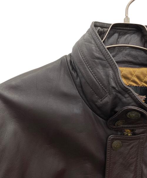HARLEY-DAVIDSON（ハーレーダビッドソン）HARLEY-DAVIDSON (ハーレーダビッドソン) レザージャケット ブラウン サイズ:Lの古着・服飾アイテム