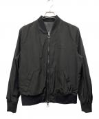 ARMANI EXCHANGEアルマーニ エクスチェンジ）の古着「ジャケット　リバーシブル ジップアップポリエステルジャケット」｜ブラック