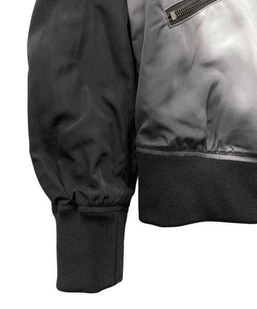 ARMANI EXCHANGE（アルマーニ エクスチェンジ）ARMANI EXCHANGE (アルマーニ エクスチェンジ) ジャケット　リバーシブル ジップアップポリエステルジャケット ブラック サイズ:Sの古着・服飾アイテム