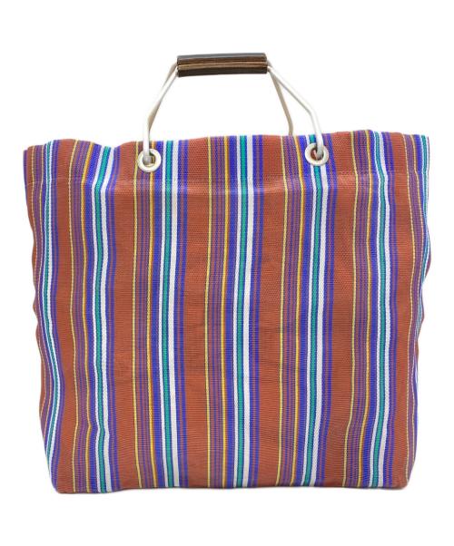 MARNI（マルニ）MARNI (マルニ) フラワーカフェ ストライプバッグの古着・服飾アイテム