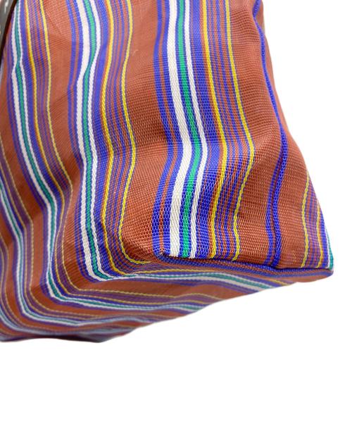 MARNI（マルニ）MARNI (マルニ) フラワーカフェ ストライプバッグの古着・服飾アイテム