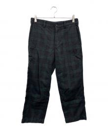 COMME des GARCONS HOMME（コムデギャルソン オム）の古着「ウールパンツ」｜ネイビー×グリーン