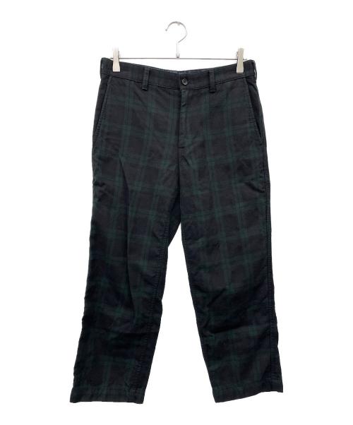 COMME des GARCONS HOMME（コムデギャルソン オム）COMME des GARCONS HOMME (コムデギャルソン オム) ウールパンツ ネイビー×グリーン サイズ:Ｓの古着・服飾アイテム