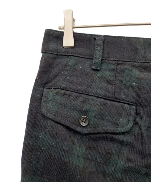 COMME des GARCONS HOMME（コムデギャルソン オム）COMME des GARCONS HOMME (コムデギャルソン オム) ウールパンツ ネイビー×グリーン サイズ:Ｓの古着・服飾アイテム