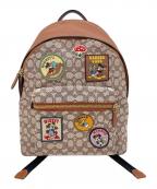 COACH×DISNEYコーチ×ディズニー）の古着「DISNEY X COACH チャーター バックパック」｜ブラウン×ベージュ